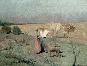 羊飼い 作： Henri Martin